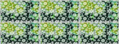 Raster illüstrasyonu. Tekstil ya da kitap kapakları, imalat, duvar kağıtları, baskı, hediye paketi ve yapıştırma kitabı için çiçeksiz arka plan. Küçük ölçekli çiçeklerdeki basit sevimli desen.