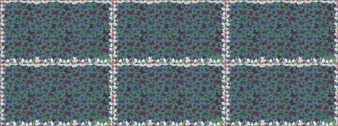 Mavi lekeli, pürüzsüz bir kelebek dokusu. Bahar Kelebeği teması. Raster illüstrasyonu. Duvar kağıdı için böcek dokusunun tekrarı.