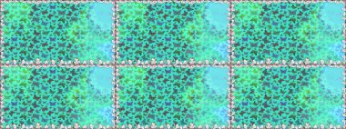 Mavi arka planda izole edilmiş web tasarımı için renk çizgisi raster seti. Kusursuz. Kelebek.