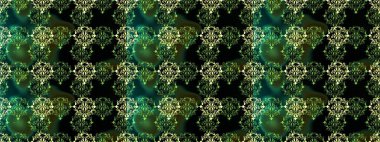 Siyah, yeşil ve mavi renklerde altın. Kusursuz ortaçağ çiçek deseni. Dekoratif simetri arabesk. Doğum günü kartı, davetiye ya da afiş için iyidir. Raster illüstrasyonu.
