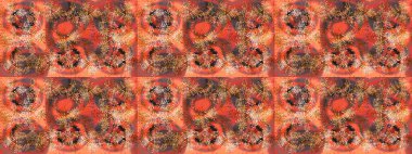 Düz kar karalama ikonları, kar taneleri turuncu, kahverengi ve pembe renkli siluetler noel afişi, kartlar. Yeni yıl kar tanesi. Güzel soyut kar tanesi raster tasarımı..