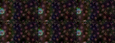 Noel ve yeni yıl moda baskıları için tatil tasarımı. Gri ve siyah kar taneleri. Renkler. Raster illüstrasyonu. Kar tanelerinin soyut arkaplanlı Noel deseni.