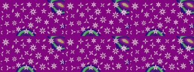 Çiçeksel mor çizim deseni. Klasik taslak çizimi. Raster çiçek izi. Raster Yumuşak kumaş deseni.