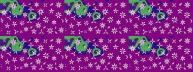 Raster illüstrasyonu. Tekstil veya kitap kapakları, imalat, duvar kağıtları, baskı, hediye paketi ve yapıştırma kitabı için çiçek eskizi geçmişi. Küçük ölçekli çiçeklerdeki basit sevimli desen.