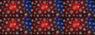 Kahverengi renkli çiçekler. Düz Çiçek Elementleri Tasarımı. Renkli Yaz Temalı eskiz kalıbı. Raster illüstrasyonunda çiçek deseni çizimi.