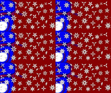 Küçük çiçekteki sevimli çiçek deseni. Kırmızı renkte çiçekler.