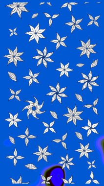 Vadinin mavi renkli çiçekleri. Raster - stok. Suluboya, elle çizilmiş. Taslak arkaplan deseni.