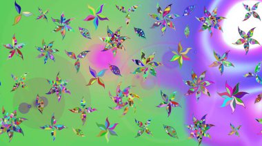 Tekstil, kumaş, kapaklar, duvar kağıtları, baskı, naylon, koleksiyon defteri, örgü, dekupaj için güzel bir eskiz. Millefleur 'lar. Küçük yeşil çiçekli oldukça eski bir besin torbası deseni..