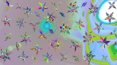 Çiçek desenli eskiz. Tarafsız renklerde çiçekler. Tişört baskısı için çiçek boyama rasteriName.