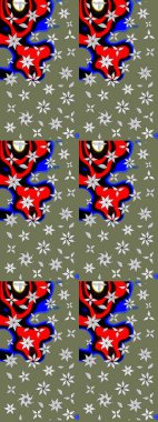 Küçük renkli çiçekler. Motley illüstrasyonu. Çiçekli yaz çiçekleri. Robot resim. Küçük çiçekte güzel bir desen. Moda baskıları için zarif bir şablon.