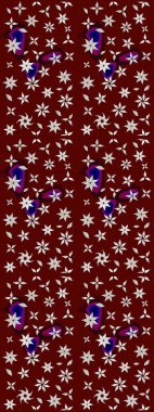 Nazik, narin çiçek arkaplanı. Kırmızı renkte çiçekler. Raster çiçek desenli ve çiçekli..