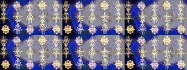 Raster illüstrasyonu. Renkli arka planda izole tatlı kar taneleri. Kar taneleriyle gri, mavi ve nötr renkler.