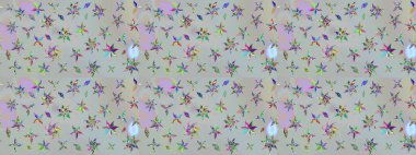 Gri renkli çiçekler. Çiçek desenli eskiz, yaz çiçekleri. Düz Çiçek Elementleri Tasarımı. Renkli Bahar Teması çizim şablonu.