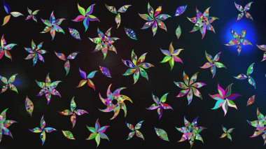 Çiçeksel elementlerle süslenmiş zarif raster dokusu. Küçük çiçekte hoş bir çiçek deseni var. Parlak çiçekli gri renkler üzerine soyut çizim deseni.