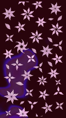 Renkli Bahar Teması eskiz kalıbı. Düz Çiçek Elementleri Tasarımı. Çiçek desenli eskiz, yaz çiçekleri. Kahverengi renkte çiçekler.