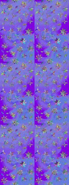 Eskiz arkaplan modeli. Suluboya, elle çizilmiş. Çiçekler menekşe üzerine. Raster stoku.