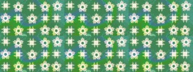 Şirin, zarif çiçekler Raster illüstrasyonu. Davetiye ve kartpostal tasarımı için dekoratif çiçek unsurları. Poster ya da kapak için arka plan. Yapraklı çizim şekli. Tekstil için figür.