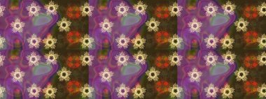 Güzel kumaş deseni. Renkli Yaz Temalı eskiz kalıbı. Düz Çiçek Elementleri Tasarımı. Raster illüstrasyonunda çiçek deseni çizimi.