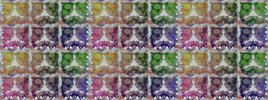 Suluboya stilinde tarafsız renklerde çiçekler. Raster illüstrasyonunda kusursuz çiçek deseni.