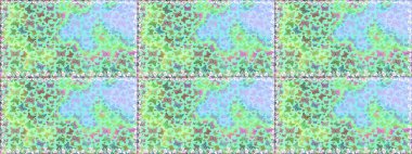 Mavi ve nötr arka planda güzel renkli kelebeklerin Raster vintage el çizimi. Moda sevimli kumaş tasarımı. Raster illüstrasyonu.