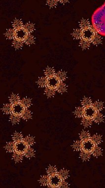 Raster kar taneleri arka planda. Soyut kar taneleri arkaplanda izole edilmiş düz dizayn. Kar taneleri deseni. Kar tanesi rengarenk desen. Raster illüstrasyonu.