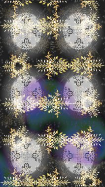 Raster illüstrasyonu. Renkli kristal kar tanesi.