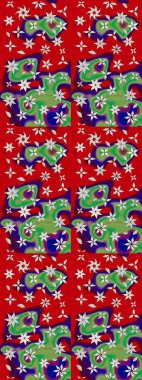 Kırmızı renkte çiçekler olan çiçek deseni çiz. Suluboya tarzında kırmızı renkte çiçekler.