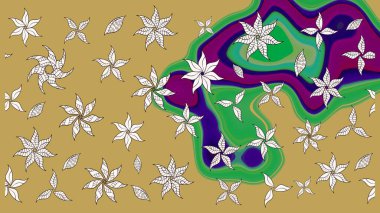 Raster illüstrasyonu. Sarı renklerde. Anti-stres için Raster soyut şablon sayfası.