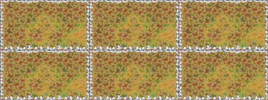 Kusursuz. Ambalajlar, duvar kağıtları, kumaş tasarımı ve kağıt için hoş bir arkaplan. Kelebek desenli güzel çizim tasarımı. Sarı ve kahverengi renkli resimler.