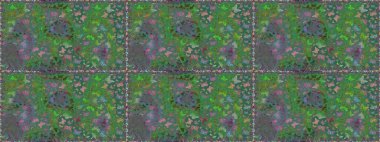 Raster illüstrasyonu. Çizim, karalama, karalama. Erkekler, kızlar, elbiseler, duvar kağıtları için soyut, pürüzsüz desen. Sonsuz. Kelebeklerle kusursuz desen.