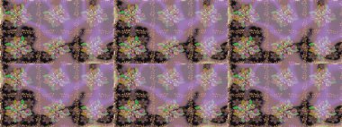 Raster deseni. Tarafsız ve gri renklerde yaz çiçekleri. Raster illüstrasyonu. Küçük çiçekte sevimli çiçek deseni var..