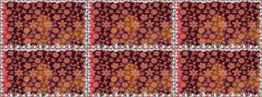 Çiçekli, suluboya desenli kusursuz çiçek deseni. Küçük çiçekte güzel bir çiçek deseni var. Raster deseni.