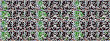 Raster illüstrasyonu. Kahverengi renkli çiçekler. Renkli Bahar Temalı Kusursuz Arkaplan. Düz Çiçek Elementleri Tasarımı. Çiçekli, suluboya desenli kusursuz çiçek deseni.