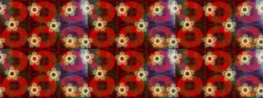 Raster illüstrasyonu. Raster Noel soyut renkli arka plan ve tatlı kar tanesi. Kar taneleriyle kahverengi, kırmızı ve yeşil renkler.