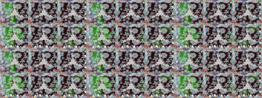 Raster illüstrasyonu. Kahverengi renkli çiçekler. Renkli Bahar Temalı Kusursuz Arkaplan. Düz Çiçek Elementleri Tasarımı. Çiçekli, suluboya desenli kusursuz çiçek deseni.