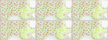 Kelebeklerle kusursuz desen. Kumaş, kağıt, ambalaj kâğıdı ve duvar kağıdı tasarımı için hoş bir arka plan. Tarafsız.