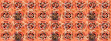 Renkli elementlerle Raster ilginç desen.