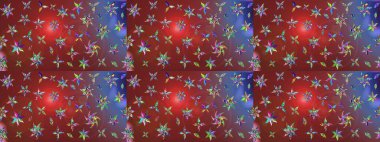 Kumaş, tekstil, duvar kağıdı baskısı için. Raster. Tomurcukları çiçek olan sevimli bir çiçek deseni. Raster illüstrasyonu. Eskiz geçmişi. Antika retro tarzı.