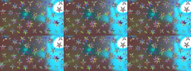 Raster çiçek desenleri çiziyor. Vadinin çiçekleri kahverengi renklerde.