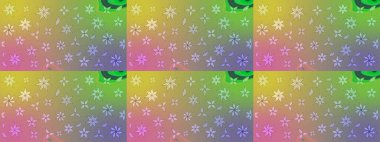 Tarafsız ve yeşil renklerde geleneksel halk çiçekleri. Tekstil tasarımı için. Üzerinde gelincikler ve vadi zambakları olan renkli çiçek desenli nakış..