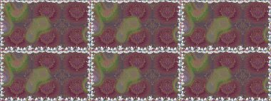 Fantezi çiçekli kusursuz desen, doğal duvar kağıdı, çiçek desenli kıvrım çizimi. Ev dekoru. Paisley el çizimi elementler.