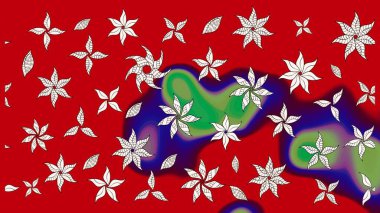 Çiçekleri, deniz kabukları, mandalaları ve suluboya efektleriyle donanma geçmişi. Yatak çarşafları, ceket, paket tasarımı, kumaş ve moda kavramları için tekstil baskısı. Çizim kalıbı etnik tasarım.