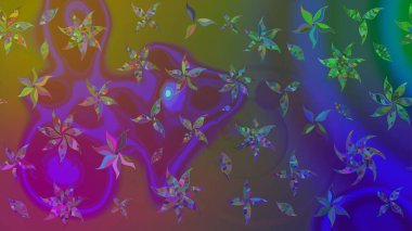 Çiçekli el çizimi çizimi deseni. Modern gelişim mor raster arka plan duvar kağıdı çizimi klasik çizgili iz sürme desenli çiçekler, çiçekli süsler.