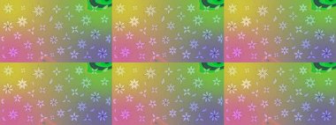 Tarafsız ve yeşil renklerde geleneksel halk çiçekleri. Tekstil tasarımı için. Üzerinde gelincikler ve vadi zambakları olan renkli çiçek desenli nakış..