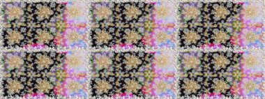 Süslü raster dekorasyonu. Lüks, kraliyet ve Viktorya dönemi konsepti. Gri renklerdeki altın element. Klasik barok çiçekli desenli altın renginde gri renkte..