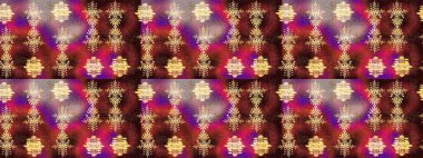 Kahverengi, kırmızı ve mor renkli kar taneleri. Kar tanesi raster deseni. Renkli arka planda izole tatlı kar taneleri. Raster illüstrasyonu.