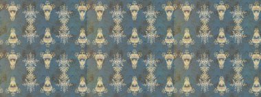 Tarafsız, gri ve kahverengi papatya desenleri nötr, gri ve kahverengi renklerde. Raster illüstrasyonu. Tarafsız, gri ve kahverengi renklerde.