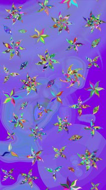 Tekstil, kumaş, kapaklar, duvar kağıtları, baskı, naylon, koleksiyon defteri, örgü, dekupaj için güzel bir eskiz. Küçük menekşe ve mavi çiçeklerle oldukça kaliteli besin torbası deseni.