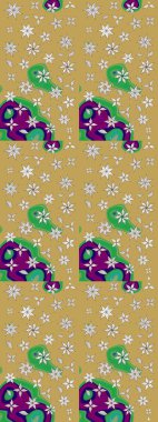 Yaz çiçekleri teması. El çizimi, soyut ve süslü elementler. Klasik çiçekler. Sarı renkler. Suluboya resim taklit Raster illüstrasyonu.