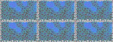 Kelebek gölgeleri ve siluetler. Bahar ve yaz tropikal kelebeklerin mavi ve kahverengi renklerde kusursuz desenleri vardır. Kumaş, kağıt ve ambalaj için uygun. Raster illüstrasyonu.